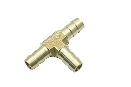 LTWFITTING Brass Barb Tee Fitting 3/8