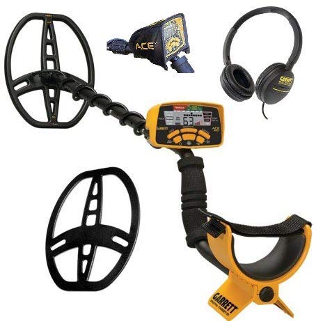 Garrett Ace 400 Metal Detector with Waterproof Coil and Headphone Plus Free Accessories