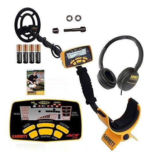 Garrett ACE 250 Metal Detector with Submersible Search Coil Plus Headphones