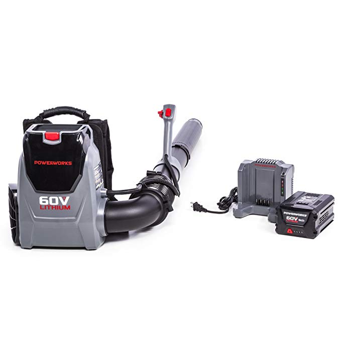 Powerworks 60V Backpack Blower, 5.0Ah Battery and Charger Included BPB60L510PW