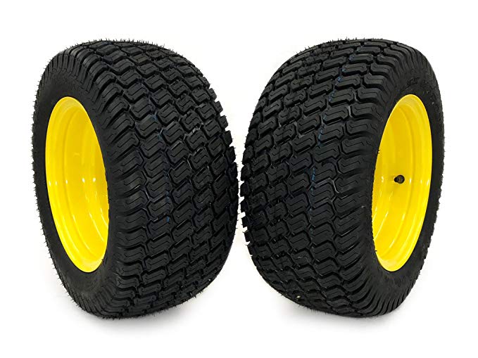 MowerPartsGroup (2) John Deere Wheel & Tire Assemblies 18x8.50-10 Replaces John Deere LVA20123, LVA16251, M139005