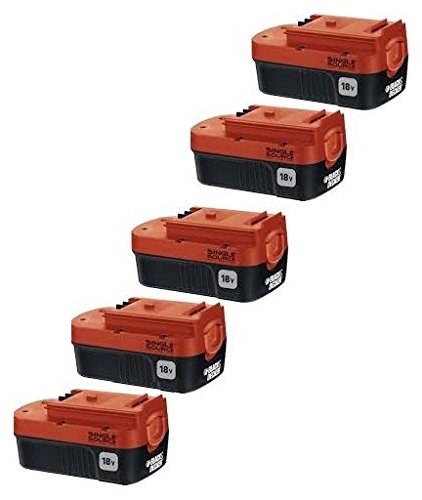 Black & Decker 244760-00 HPB18-OPE 18v 18 volt NiCad single source battery (5 Pack)