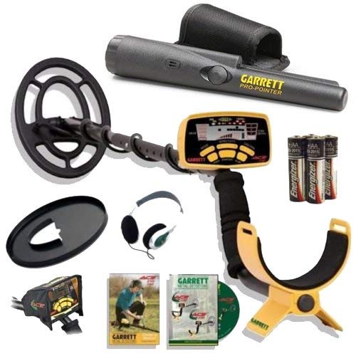 Garrett Ace 250 Metal Detector Discovery Pack with Pro Pointer, 6.5x9