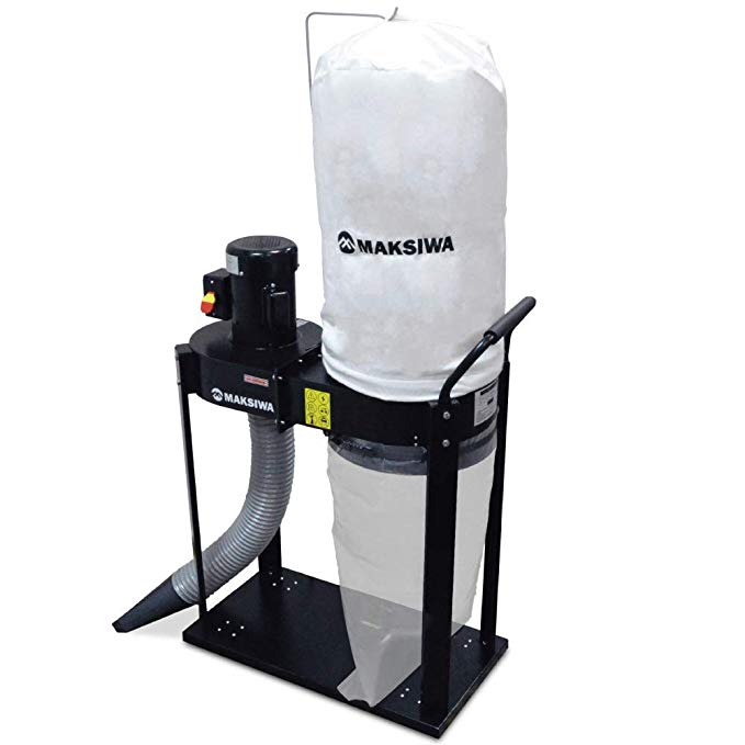 MAKSIWA Dust Collector 1HP - 1 Entry - 1 or 3 Phases