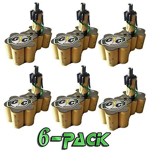 6 Pack 2.2Ah NiCd Replacement Internals: 18V DeWALT Battery Models: DC9096 | DE9096 | DW9096 | DW9099