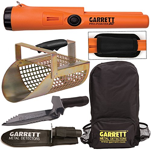 Garrett Propointer AT + Garrett Backpack + Garrett Edge Digger + Garrett Metal Sand Scoop