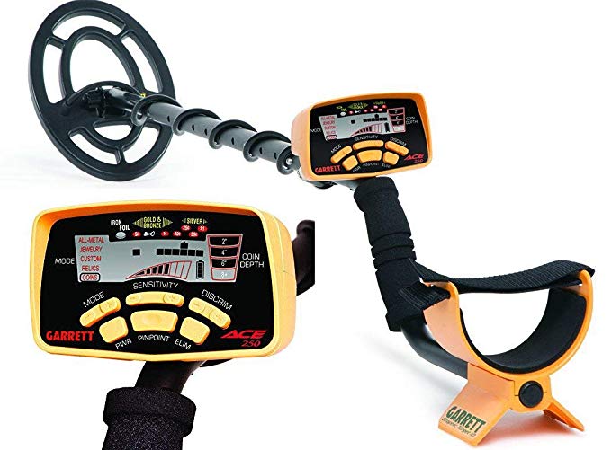 Garrett Ace 250 Metal Detector with Submersible Search Coil