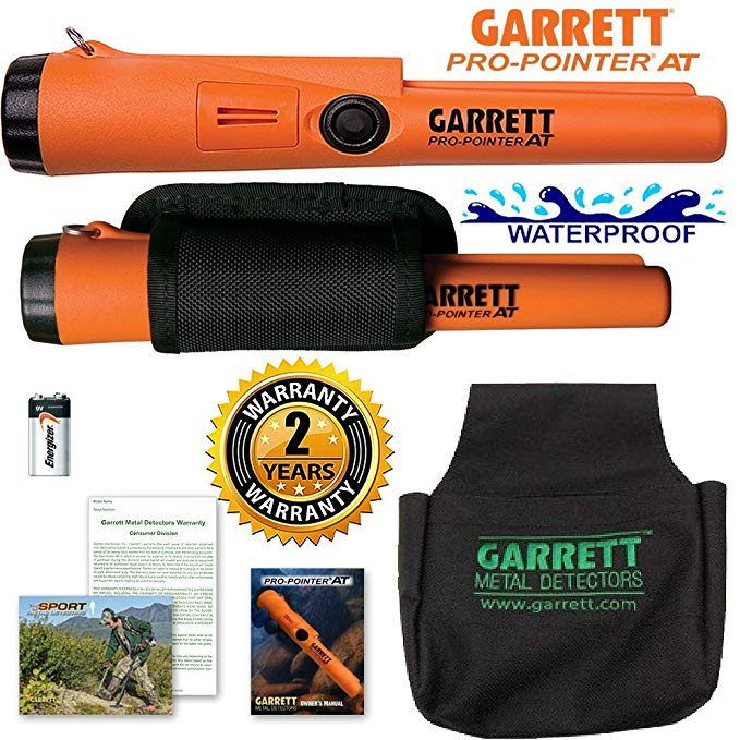 Garrett Pro Pointer AT Pinpointer Waterproof ProPointer with Treasure Pouch