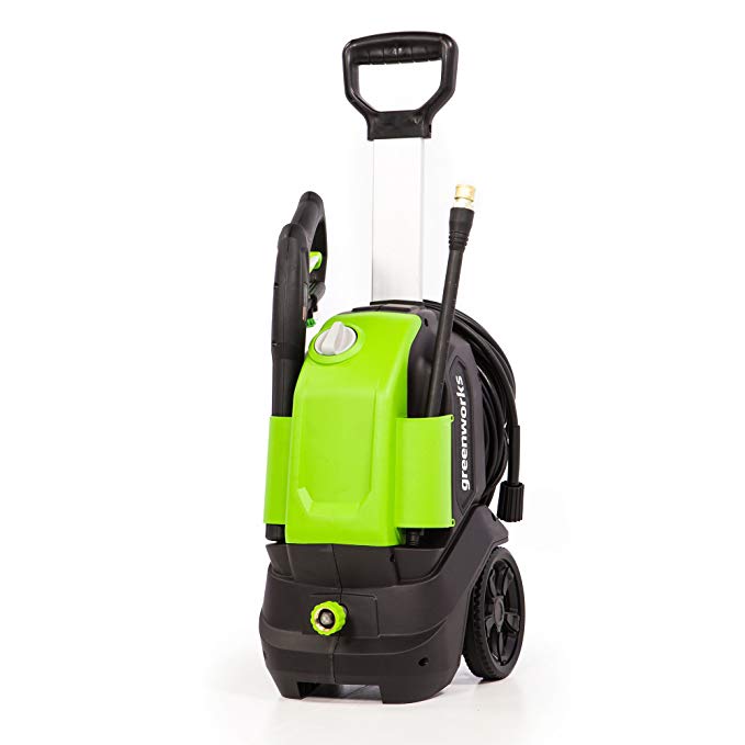 Greenworks GPW1703 1700 PSI 1.2 GPM Vertical Pressure Washer, Green