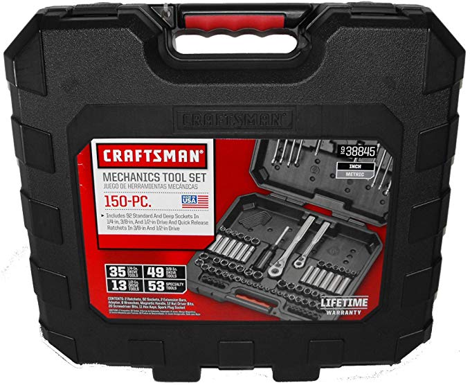 Craftsman 150-Piece Mechanics Tool Set, # 38845