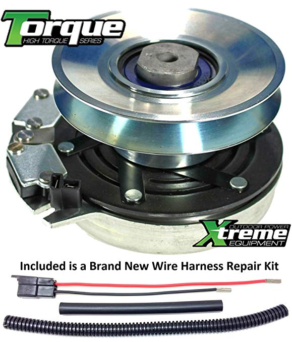 Xtreme Outdoor Power Equipment Bundle - 2 Items: PTO Electric Blade Clutch, Wire Harness Repair Kit. Replaces Swisher PTO Clutch 3813 ZTR50 Upgraded Bearings w/Harness Repair Kit !