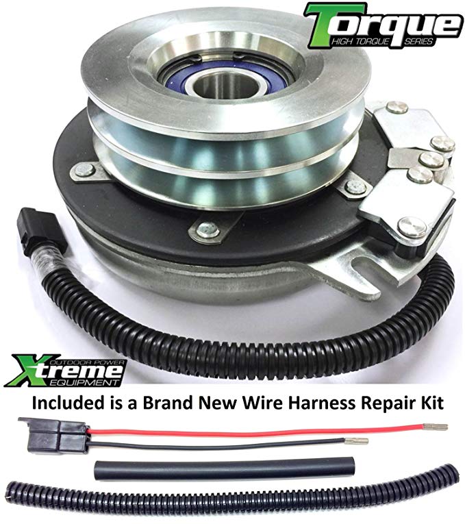 Xtreme Outdoor Power Equipment Bundle - 2 Items: PTO Electric Blade Clutch, Wire Harness Repair Kit. Replaces Ferris PTO Clutch IS4000Z, PN 22330, 5022330 w/Wire Harness Repair Kit