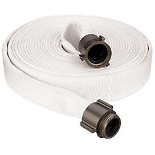 Key Fire Single Jacket Fire Hose, White, 2-1/2