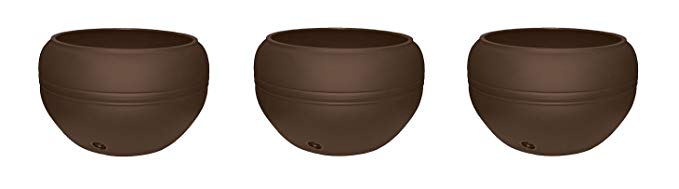 Tusco Products HP01ES Hose Pot, 20-Inch, Espresso (Pack of 3)