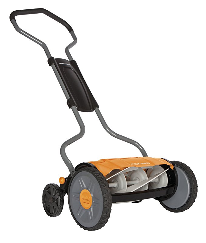 Fiskars 17 Inch StaySharp Plus Reel Mower (6207)