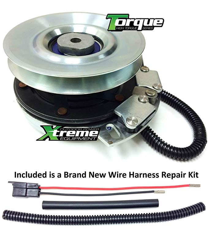 Xtreme Outdoor Power Equipment Bundle - 2 Items: PTO Electric Blade Clutch, Wire Harness Repair Kit. Replaces Warner 5219-79 MTD Electric PTO Blade Clutch w/Wire Harness Repair Kit