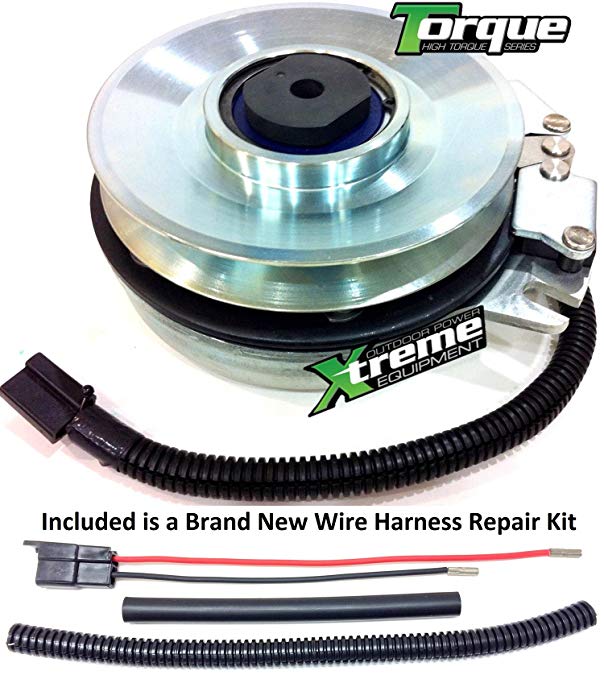 Xtreme Outdoor Power Equipment Bundle - 2 Items: PTO Electric Blade Clutch, Wire Harness Repair Kit. Replaces Warner Bad Boy PTO Clutch 070-1000-00 5218-220 & Wire Repair Kit