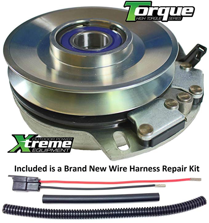 Xtreme Outdoor Power Equipment Bundle - 2 Items: PTO Electric Blade Clutch, Wire Harness Repair Kit. Replaces Warner 5219-74 Electric PTO Clutch w/Wire Harness Repair Kit !