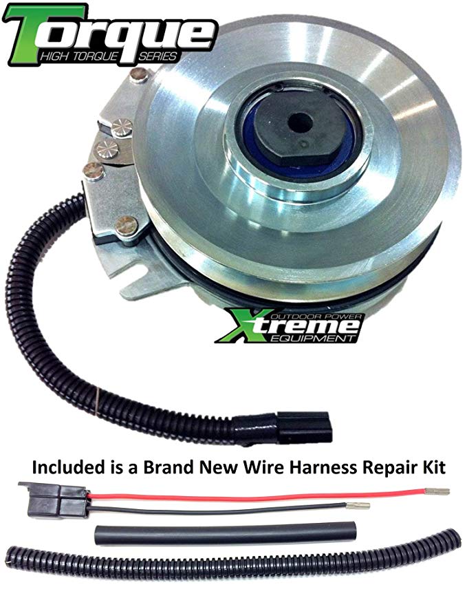 Xtreme Outdoor Power Equipment Bundle - 2 Items: PTO Electric Blade Clutch, Wire Harness Repair Kit. Replaces Husqvarna PTO Blade Clutch 5218-305 5218305 - w/Wire Harness Repair Kit